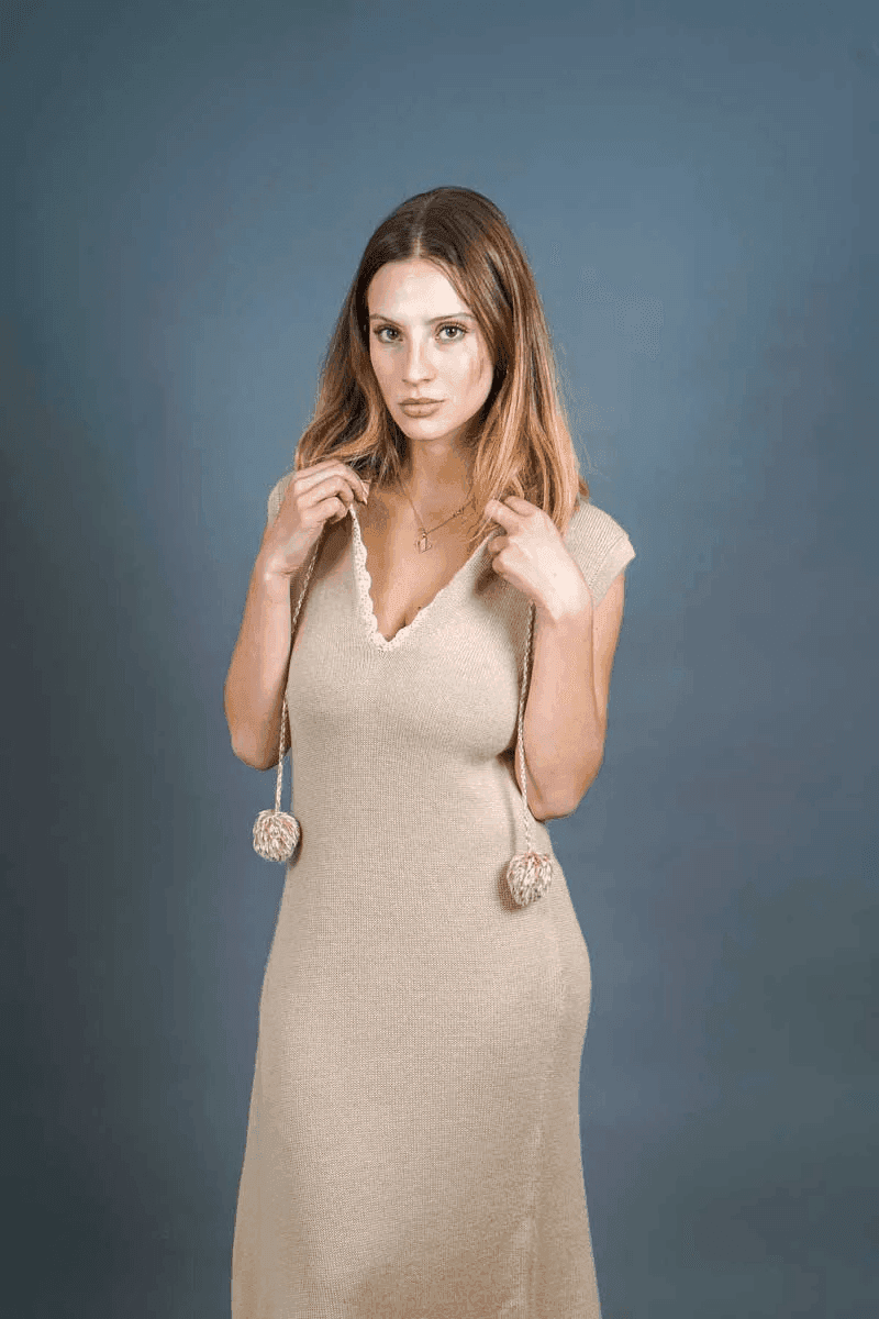 Pullover knit dress